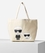 Bolso Karl Lagerfeld tote algodón Karl y Choupette natural